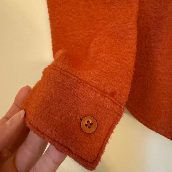 Women’s Alpine Design Burnt Orange Button Up, Women’s Flannel, Brushed Flannel - Picture 6 of 7